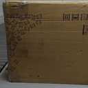 JSB 192-inch Extra Wide 30-inch Tall Dog gate with Door Walk Through,Full Matel Freestanding Round Tube Pet Gate for Halls Stairs, Puppy Safety Dog Fence with 4PCS Support Feet (White)