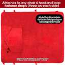 Hahafelt 12v Heated Flannel Wheelchair Blanket, Red Portable Heated Throw for Elderly 2 Heating Zones, Camping Essentials, Elderly Gift