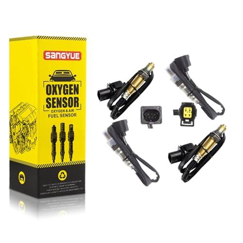 Sangyue 4PCS Oxygen O2 Sensor 1 & 2 for Mercedes-Benz C300 CL550 CLS550 E350 E550 GL450 GL500 GL550 GLK350 ML63 AMG ML350 ML550 S400 S550 R350 Upstream + Downstream