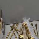 60 Pieces Stainless Steel Tableware Set Silverware Set Flatware Cutlery Utensils Spoon Fork Knives Service for 12 for Home Restaurant Apartment and Kitchens (Gold)