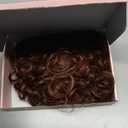 HOOJIH Curly Hair Bun, Messy Bun Hair Piece Elastic Drawstring Messy Bun Large Full Hair Bun Extension Hairpiece Short Synthetic Ponytail Extension for Women - Medium Cinnamon Brown