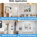 Unbreakable Acylic Small Mirror Tiles for Kids, (4-Pcs 12x12 Inch) Plastic Mirrors for Wall, Stick on Mirrors for Wall Decor, Shatterproof Mirror for Kids Bedroom