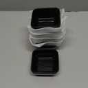 DELLING 3 Oz Porcelain Dip Bowls Set of 6, Black Ceramic Dipping Sauce Bowls - Small Bowls for Charcuterie Board Accessories, Soy Sauce Dish, Condiment Cups for BBQ Party, Dishwasher Safe