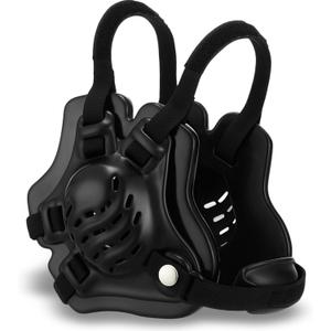 Halloscume Wrestling Headgear Youth Kids Head Gear with MMA Cup Earguard for Men Youth Boxing MMA BJJ Jiu Jitsu (Black)