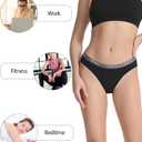 wirarpa Women's Bikini Panties No Panty Line Sexy Cotton Underwear 4/6 Pack (Black)