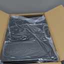 OPNICE Desk Organizers and Accessories, Dual Monitor Stand Riser with Drawer and 2 Pen Holders, Desk Shelf Metal Computer Racks for Office Workspace Organizers, Desktop Organization (Black Metal)