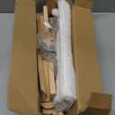 Cat Window Perch with Wooden Frame – Aloxina Foldable Cat Hammock Bed for Indoor Cats, Soft Rabbit Fur Cover, Washable, Strong Suction Cups, No Drilling, Supports Large Cats