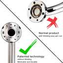 Stainless Steel Bathroom Safety Shower Grab Bar, Anti Slip Bathtubs Grab Bars,Toilet Assist Saft Handle Handrail ADA Compliant 500lbs for Handicap Elderly Senior (Brushed, 24 inches)