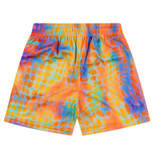 Men Swim Trunks Shining Dots Print, Beach Shorts with Inner Quick Dry Board Shorts M