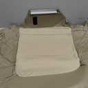 NLQR Front Driver Bottom Replacement Seat Cover Ivory Microfiber Leather Compatible with Mercedes Benz C250 C300 C350 2008-2014, Compatible with Mercedes Benz GLK250 GLK280 GLK300 GLK350 2008-2015