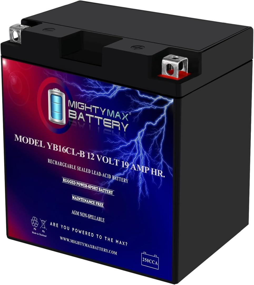 Mighty Max Battery YB16CL-B 12V 19AH Battery for Yamaha All Wave Runner Models 1987-2008