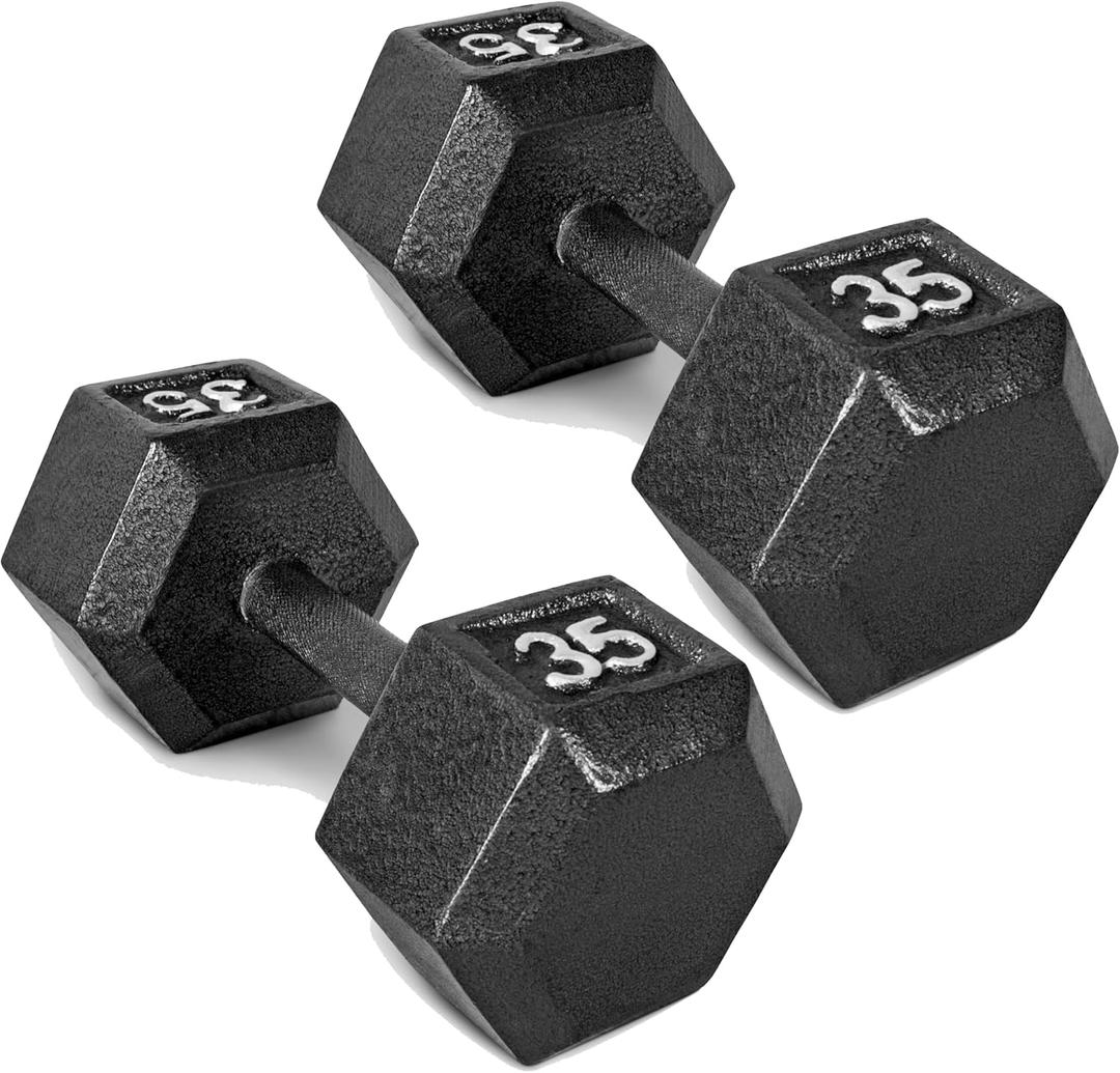 CAP Barbell Cast Iron Hex Dumbbell | Multiple Options
