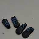 CovertSafe& Dog Boots for Dogs Non-Slip, Waterproof Dog Booties for Outdoor, Dog Shoes for Medium to Large Dogs 4Pcs with Rugged Sole Black-Blue (Size 1: 2.3''x1.6'')(L*W) for 10-23 lbs)