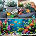 20pcs Luminous Mini Frogs, Resin Frog Figurines Glow in The Dark, Luminous Animals Statues for DIY Projects Gardens Landscapes Decoration- Muticolor