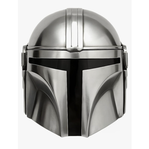 Wearable Medieval Armor Helmet Silver Pattern Face Head Mask for LARP Cosplay & Halloween Full Size