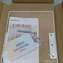 Nxconsu Cabinet Shelf Expandable Height Adjustable Organizer Riser for Kitchen Cabinet Pantry Cupboard Under Sink Countertop Organization Storage Space Saver Stackable Heavy Duty Metal White (8.6D * 13.8-24.8W * 9.7H)