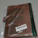 Antner A5 Binder 6 Ring Refillable Notebook Planner Cover for A5 Refill Paper, PU Leather Small Binder Budget Planner Photocard Holder Loose Leaf Personal Organizer with Magnetic Buckle, Brown