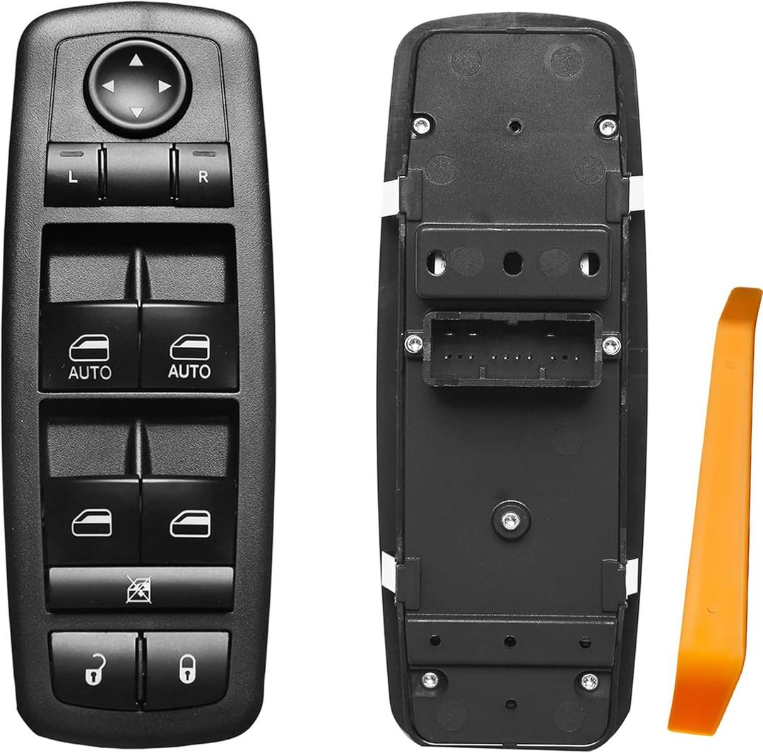 Master Power Window Switch Driver Side Front Left Door Control Button,Fits 20162022 Ram 1500 2500 3500,20112019 Dodge Charger,2011-2020 Chrysler 200 300, | Replaces 68139805AB,68139805AA,56046823AE