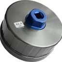 TIWAN Precision CNC Machined Aluminum Oil Filter Wrench, 84mm 14-Slot Oil Filter Cap Removal Tool Compatible with Mercedes, Dodge, Jeep