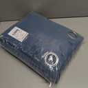 NICETOWN Smoky Blue Blackout Curtains for Bedroom/Living Room 132 Inch Length - Thermal Insulated Room Darkening Grommet Top Window Curtains (100 by 132 - Inch, 1 Panel)