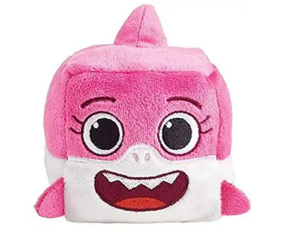 Pinkfong Baby Shark Mommy Shark Plush Cube with Sound [Pink, 2021]