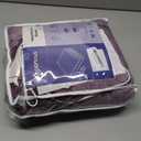 Wapaneus Foot Pocket Heated Blanket Electric Throw with 10 Heating Levels and 4 Timer Settings 4 Hours Auto Shut Off, Flannel Fast-Heating Heated Throw 50" x 60", Machine Washable, Purple
