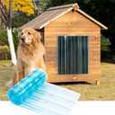 Uross Dog Door Replacement Flaps -5.9 FT x 7.9 in Ruff Weather DIY Cat Door Flap, Doggie Vinyl Plastic Door Flap for Dog House, Ideal Large Pet Door Replacement Flap