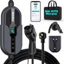AIMILER Level 2 Electric Vehicle (EV) Charger(WIFI APP/Plug-play), 32A, 25ft Cable ETL Certified, 220V-240V NEMA 14-50P Plug EVSE w/ J1772 Connector, Portable EV Car Charging Stations for Home Level 2