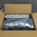 Amazon Basics 5-Piece Lightweight Microfiber Comforter Set, Bed-in-a-Bag, Navy Geometrics, Twin/Twin XL