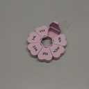 MOLN HYMY Large Weekly Pill Organizer, Girly Pill Box 7 Day, Purple Pink Daily Vitamin Holder for Fish Oil/Medicine/Supplements