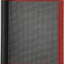 Perforated Silicone Baking Mat for Two-Thirds Size Pan, Non-Stick Eclair Baking Mat for 15x21 Big Sheet, Reusable Cookie Sheet Liner for Two Thirds Sheet Pans for Sugar Cookies 1 PCS (Black Background with Red Trim)