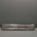 UNISHADES Cordless Bamboo Roman Shades for Windows, Blinds Size (29.5" W 64" H) Colour (Light Filtering Greystone)