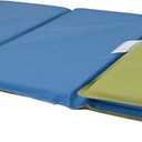 Children's Factory Nap Mats, 1 inch Thick Toddler Sleeping Mats for Preschools and Daycares, Comfortable and Soft 4 Section Folding Nap Pad