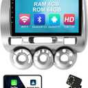 4+64G 9-inch Android 13 WiFi 6 Car Stereo for Honda Fit 2004-2007 IPS Touchscreen Screen Bluetooth 5.4 Car Radio with Carplay & Android Auto Support Backup Camera FM Navi SWC