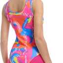 80s Womens Workout Costume,Adult 80s Outfit, Swimwear Suit for Halloween Cosplay, Couples Costume Set (Pink, XL)