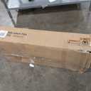 Modway Render Faux Travertine Slatted 36 Inch Bathroom Vanity in White with Sink Combo - Mid-Century Modern Single Sink Bathroom Vanity - Vanity Cabinet with Soft-Close Doors