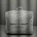 L LOVSOUL Goose Feather Down Fiber Comforter Oversize King Size, 100% Organic Cotton Fabric Duvet Insert,1200TC,750+Fill Power, Hotel Collection, All Season White Bedding Comforters with 8 Tabs