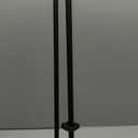 2-Pack Curtain Rod for Windows 72-144",Adjustable Window Curtain Rods with Premium Aluminum End Cap Finials and Full Surround Brackets,7/8"(0.073Feet) Diameter,Matte Black Drapery Rods for Curtains