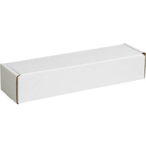 BOX USA 14" Deluxe Shipping Boxes 14"L x 3 3/4"W x 2 3/4"H, 50-Pack - White Box Mailers for Packaging, Storage, Gifts or Bulk Business Orders