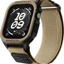Bandletic Rugged Case with Band Compatible with Apple Watch 49mm(Ultra 3/2/1),46mm(Series 11/10), 45mm(Seriess 9/8/7),44mm(SE3/SE2/SE/6/5/4), Protective Cover Sport Accessories for iWatch Men