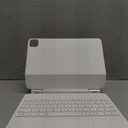 Keyboard Case for iOS Air4/Air5/Pro 11in Tablet, Tablet Protective Folio Stand Cover with Backlight Wire Less BT Keyboard, Adjustable Magnetic Holder (White)