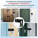 Stainless Steel Doorbell Mount for Ring(2nd Gen - 2020 Release), Doorbell Extender Mount, Adjustable 3.5" to 5.9", Better Visibility and Angle, for Home Rentals, Office