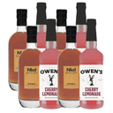 ChromaCast, Nkd Distillery Whiskey Alternative Premium Non-Alcoholic Spirit 750 ML Bottles w Owen’s Mixers Cherry Lemonade 32 OZ Bottles - Perfect for Mocktails - Made in USA