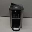 Hot & Iced Coffee Maker with Bold Setting, Single Serve Coffee Maker for K Cup and Grounds, 6-14 Oz Brew Sizes, 50 Oz Removable Water Tank, One Cup Coffee Machine with Reusable Filter, Black