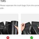 Ultra Strong 15 Gallon Drawstring Trash Bags (102 Count) Large Heavy Duty Thicken Plastic Tall Kitchen Garbage Bags Black for Kitchen Office Lawn Yard