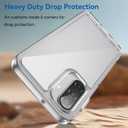 Starhemei for Galaxy A17 5G Case, Screen Protector, PC Back&TPU Bumper Soft Cover Shockproof Protective for Women Girls Slim Fit Flower Cover for Samsung Galaxy A17 5G 2025 (Clear)