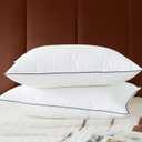 2 Pack Goose Feather Down Pillow 20’’x26’’ Ultra Comfort Sleep Pillows, Standard