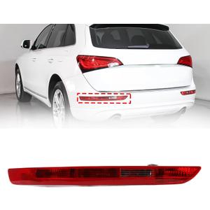 Dasbecan Left Driver Side Rear Bumper Brake Tail Light Fog Lamp Compatible with 2009-2016 Audi Q5 Replaces# 8R0945095B