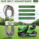 M126536 Deck Belt for John Deere LT133 LT150 LT155 LT160 LT180 with 38" and 42" Deck Cub Cadet 01005375 01005375P Lawn Tractor Mower Ferris/Snapper 5103653 5103653YP / Aramid Cord / 1/2" x 114"