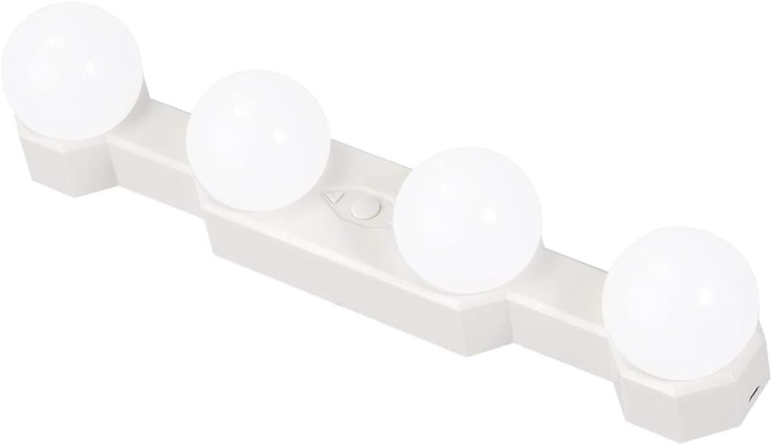 Portable Makeup Light,Cordless Led Vanity Mirror Lights with Brightness Color Temperature Adjustable for Vanity Table Bathroom Dressing Room, White